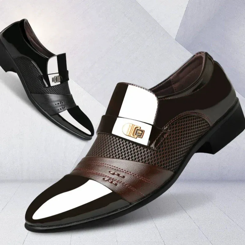 Men's Classic Non-Slip PU Leather Dress Shoes（50% OFF）