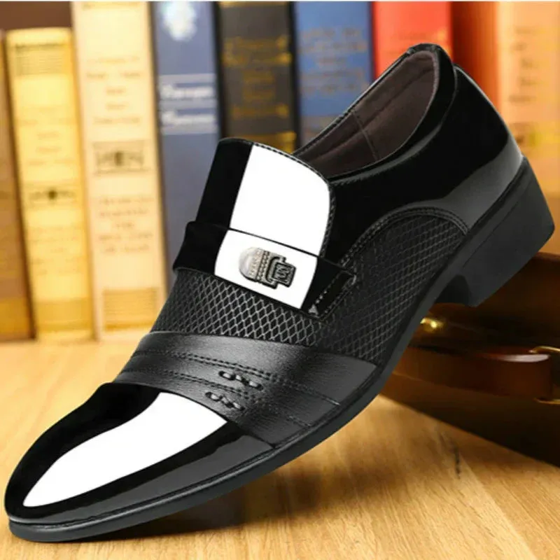 Men's Classic Non-Slip PU Leather Dress Shoes（50% OFF）