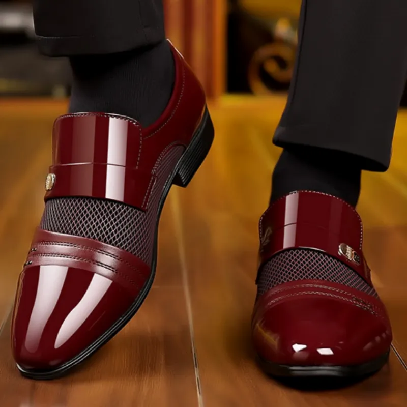 Men's Classic Non-Slip PU Leather Dress Shoes（50% OFF）