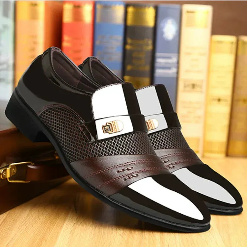 Men's Classic Non-Slip PU Leather Dress Shoes（50% OFF）