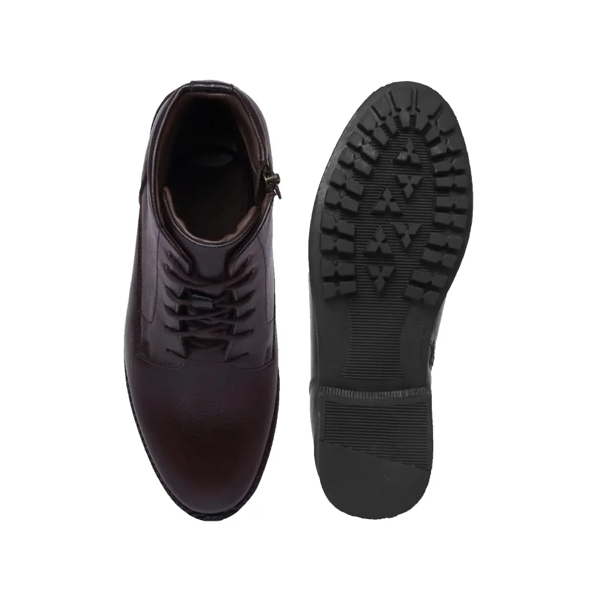 Men’s Leather Boots with Zipper 3572 | High Ankle Boots