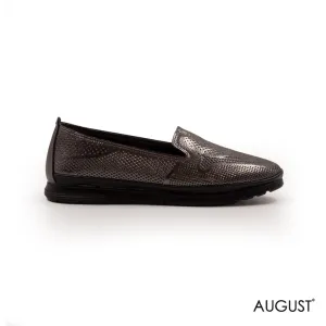 METALLIC COMFY LEATHER FLAT