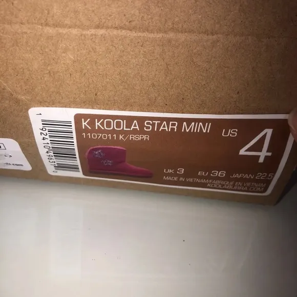 NEW Koolaburra by UGG Koola Star Mini Girls' Winter Boots 4 Youth