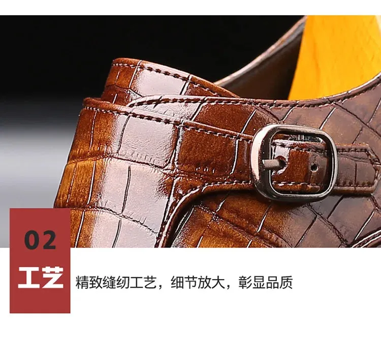 New Style Men's Italian Leather shoes – Square Toe Formal Dress Shoes for Weddings & Parties