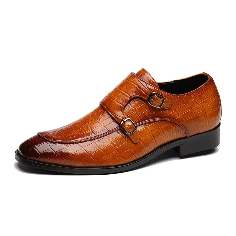 New Style Men's Italian Leather shoes – Square Toe Formal Dress Shoes for Weddings & Parties