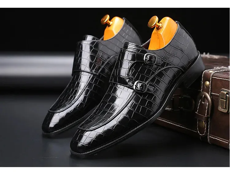 New Style Men's Italian Leather shoes – Square Toe Formal Dress Shoes for Weddings & Parties