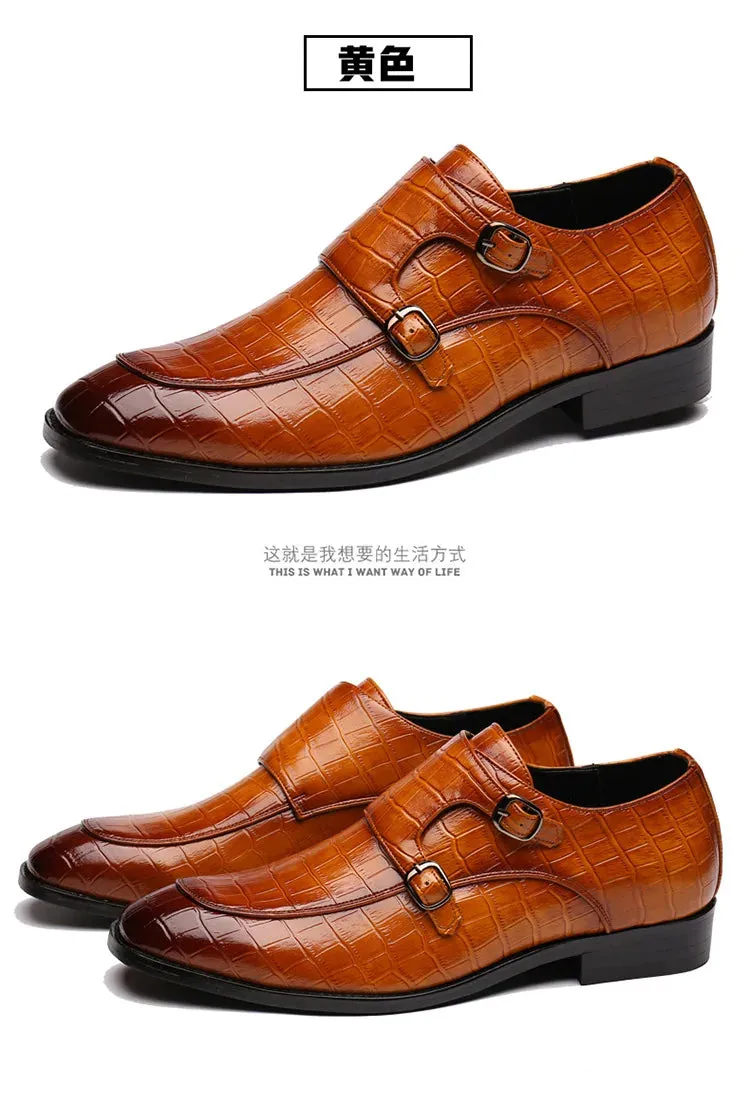 New Style Men's Italian Leather shoes – Square Toe Formal Dress Shoes for Weddings & Parties