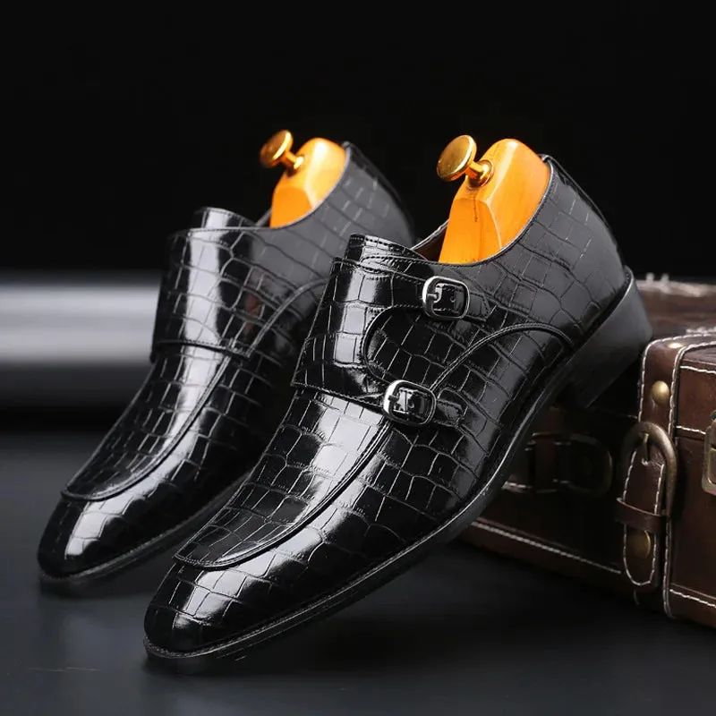 New Style Men's Italian Leather shoes – Square Toe Formal Dress Shoes for Weddings & Parties