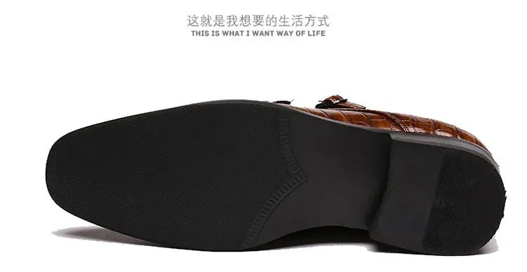 New Style Men's Italian Leather shoes – Square Toe Formal Dress Shoes for Weddings & Parties