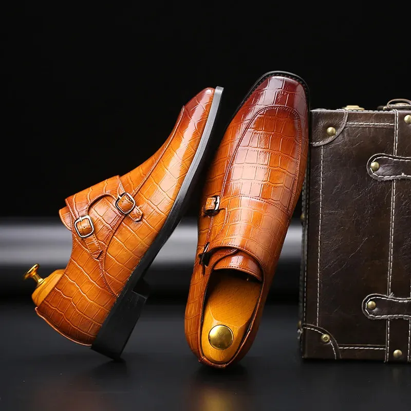 New Style Men's Italian Leather shoes – Square Toe Formal Dress Shoes for Weddings & Parties