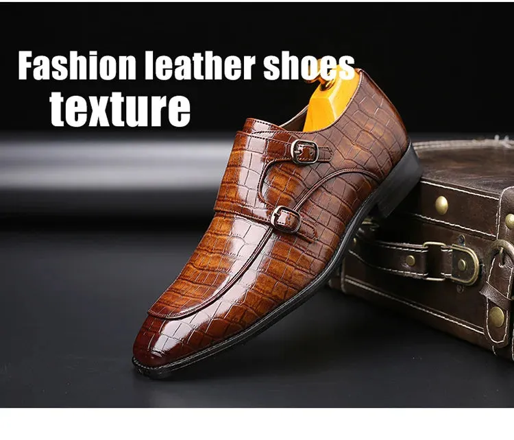 New Style Men's Italian Leather shoes – Square Toe Formal Dress Shoes for Weddings & Parties