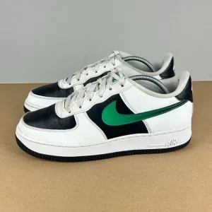 Nike Air Force 1 LV8 Leather Low Top Athletic Shoes Youth 7Y White Green Black