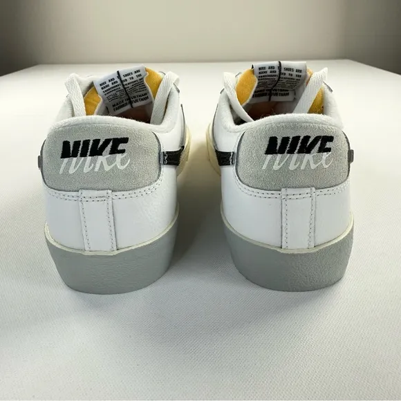 Nike Blazer Low '77 Split White Black Leather Sneakers Men's Size 10