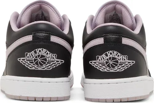 Nike Mens Air Jordan 1 Low SE Sneakers - 'Black Iced Lilac'
