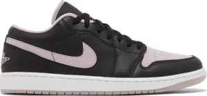 Nike Mens Air Jordan 1 Low SE Sneakers - 'Black Iced Lilac'