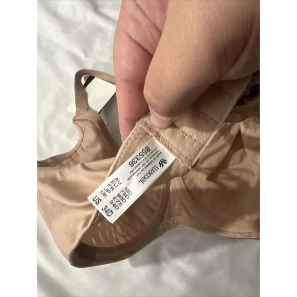 NWT $72 Wacoal [ 34D ] Elevated‎ Allure Full Coverage Underwire Bra RoeBuck Nude