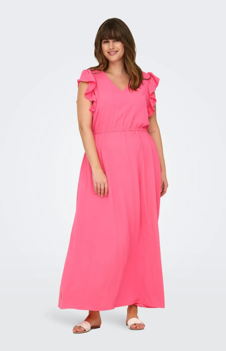 Only Carmakoma Metta Dress in Pink