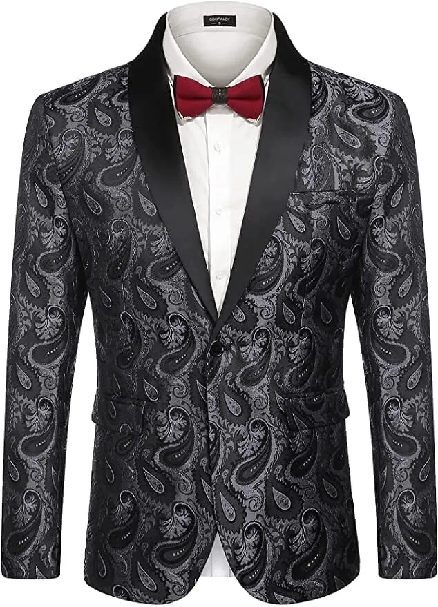 Paisley Shawl Lapel Blazer (US Only)