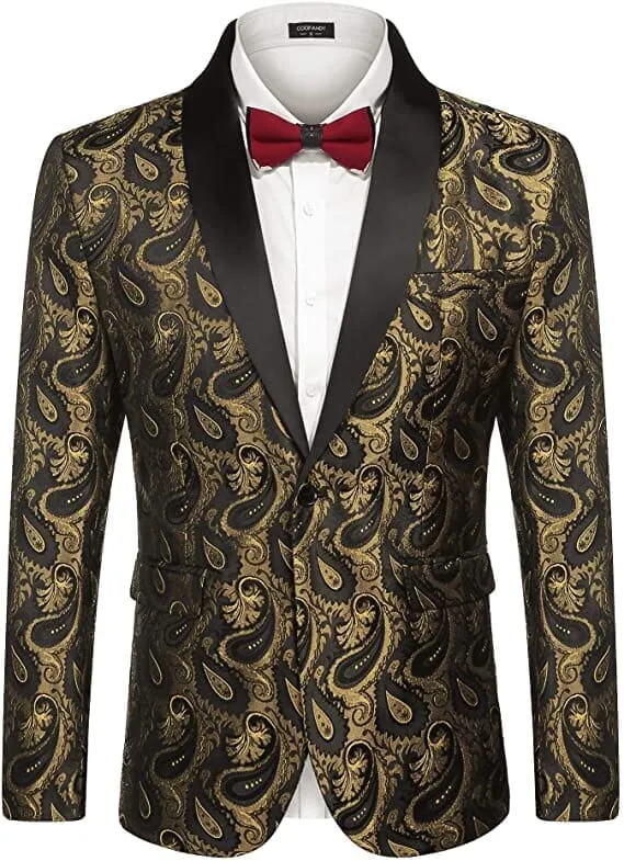 Paisley Shawl Lapel Blazer (US Only)