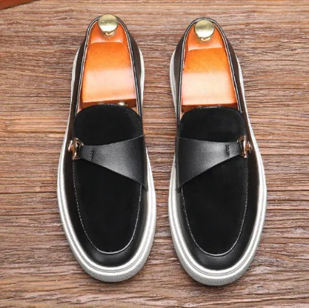 Plus Size Board Shoes Male Business Casual Leather Shoes