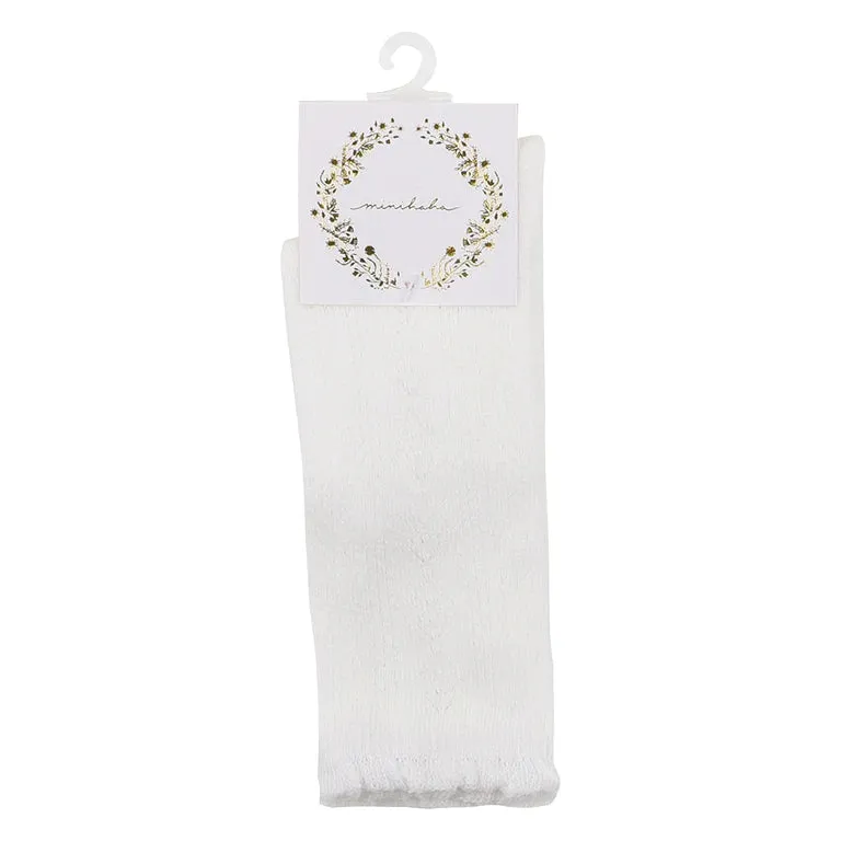 POINTELLE KNEE HIGH SOCKS - 3 COLOURS