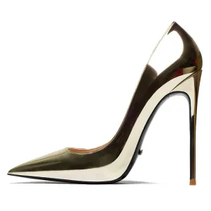 Putian Sexy  Patent PU Leather Pumps Stilettos