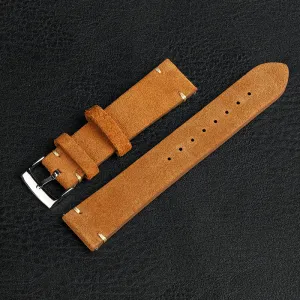 Quick Release Retro Suede Leather Band
