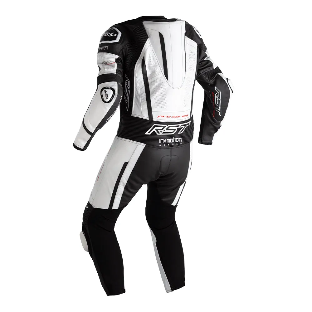 RST PRO SERIES EVO AIRBAG CE 1-PC SUIT [WHITE/BLACK]