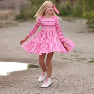 Ryken Pink Stripes Twirl (size 6 & 14)