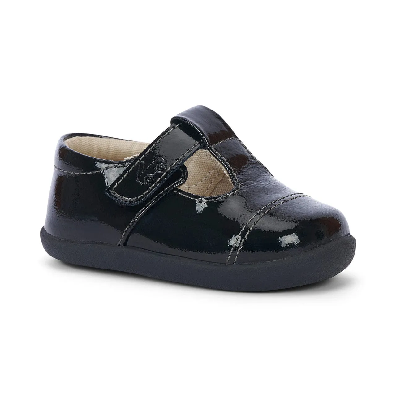 See Kai Run Bianca Mini Baby Shoes - Black Patent