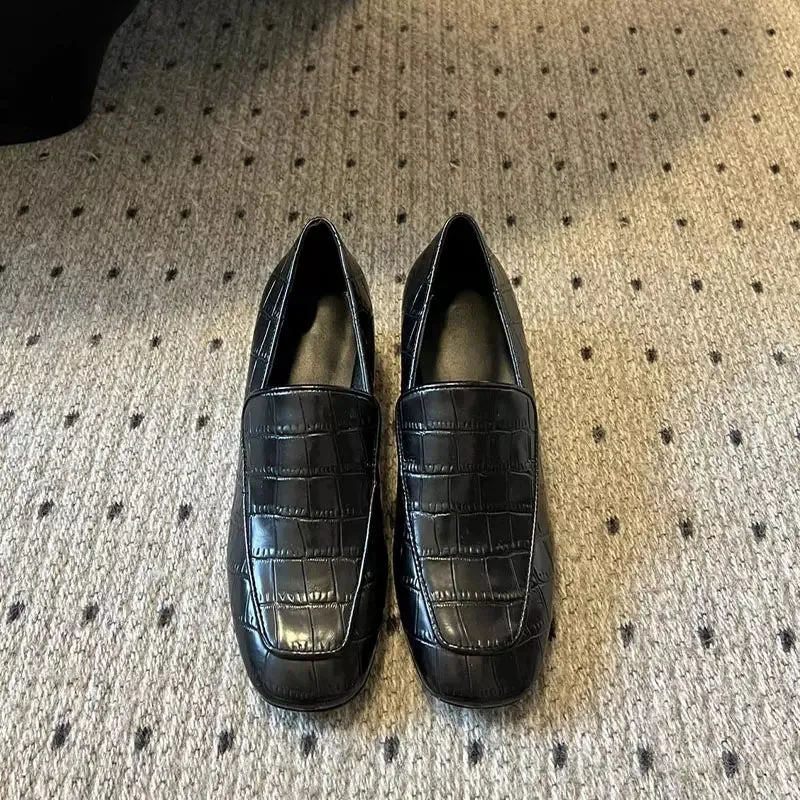 Shoes crocodile leather for women