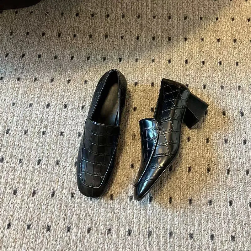 Shoes crocodile leather for women