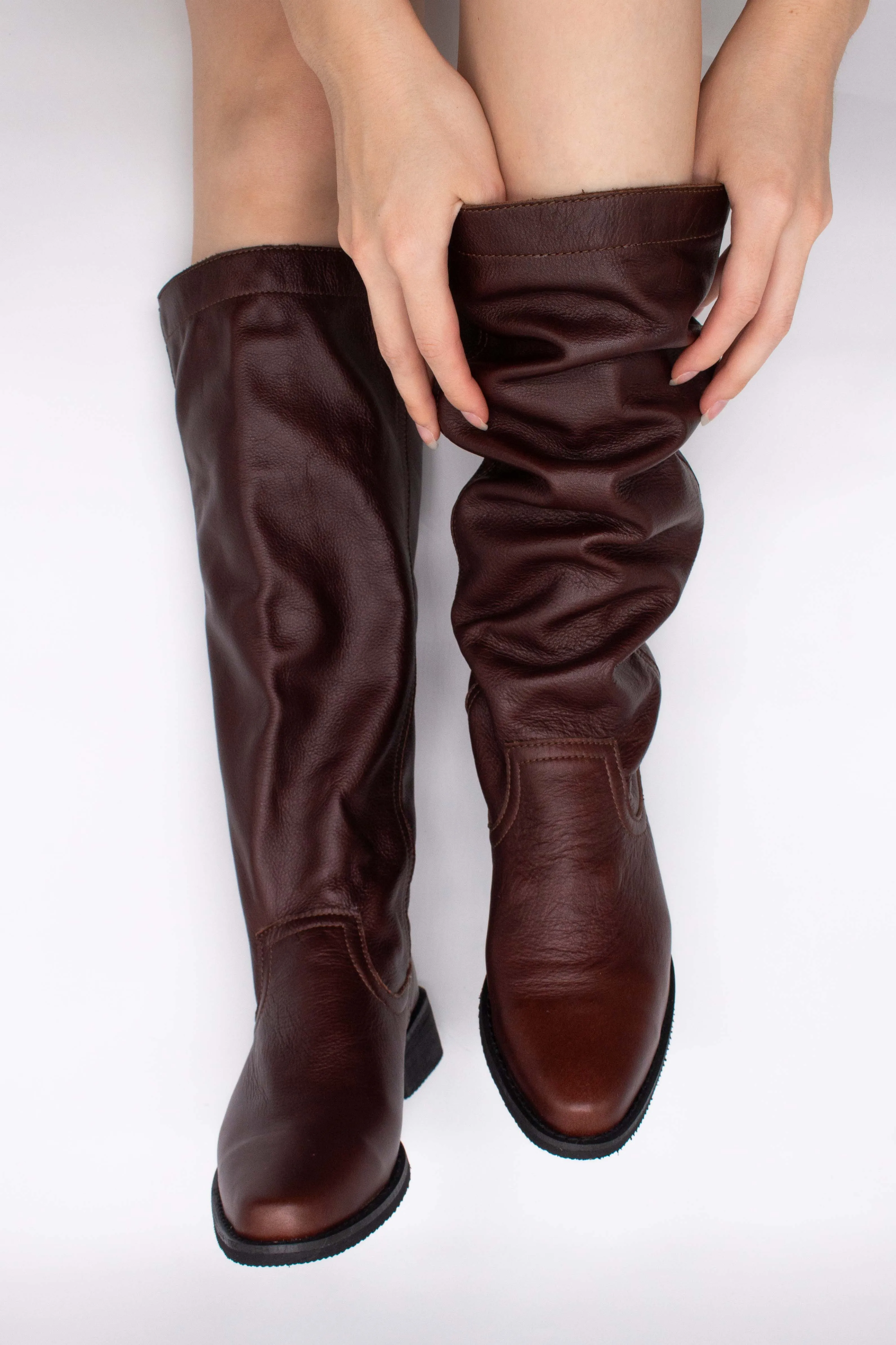 Slouchy Boot | Chestnut