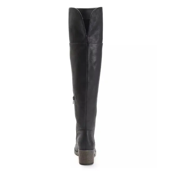 SO Women's Over-The-Knee Boots black leather sz 6