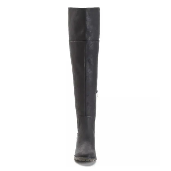 SO Women's Over-The-Knee Boots black leather sz 6