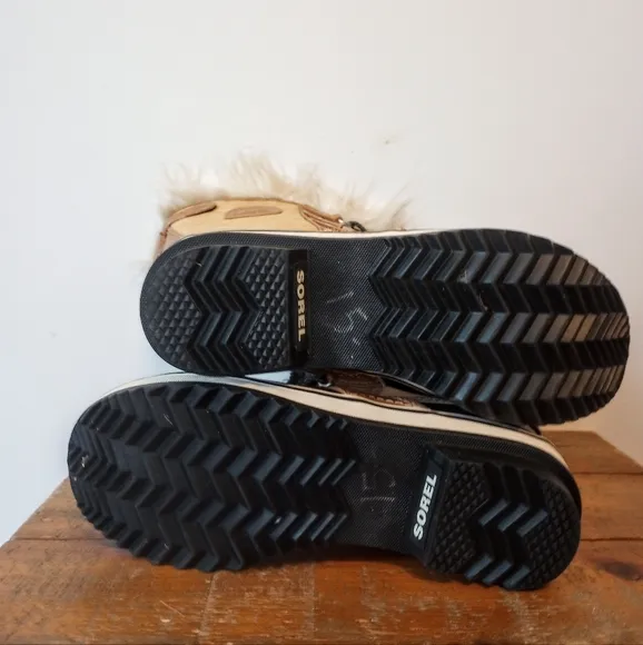 Sorel Lace-Up Furry Boots