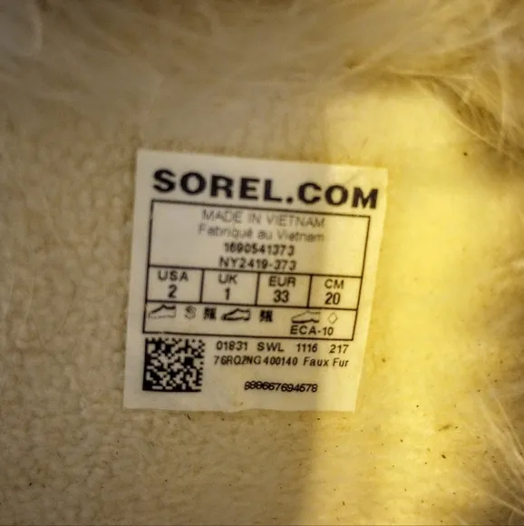 Sorel Lace-Up Furry Boots