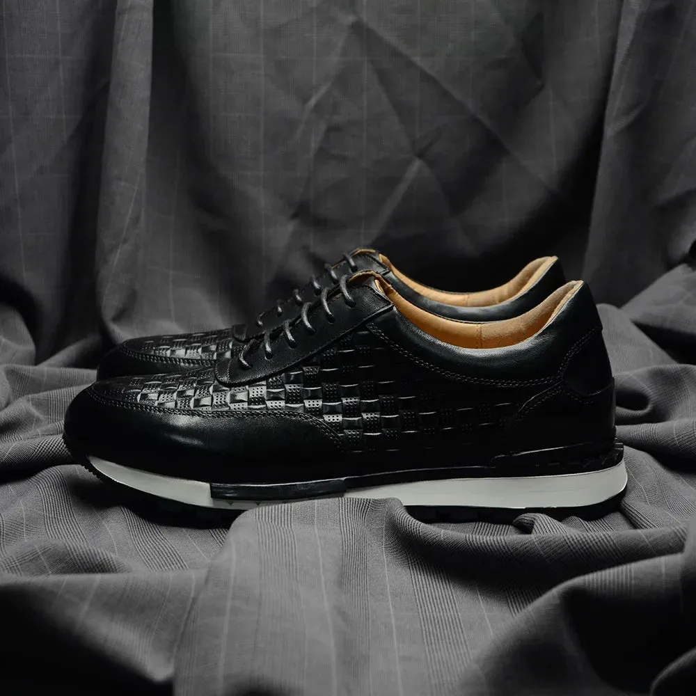 Sport Sneakers Men Leather Business Casual Shoes