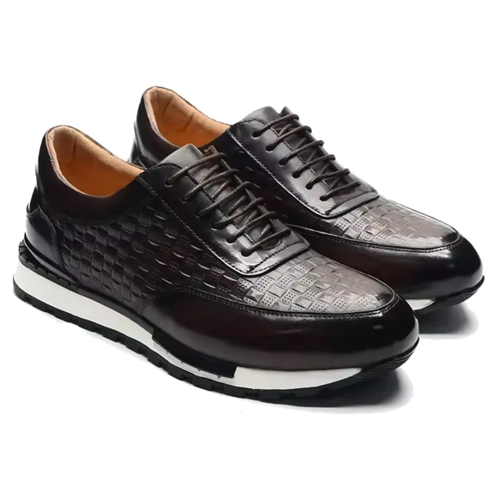 Sport Sneakers Men Leather Business Casual Shoes