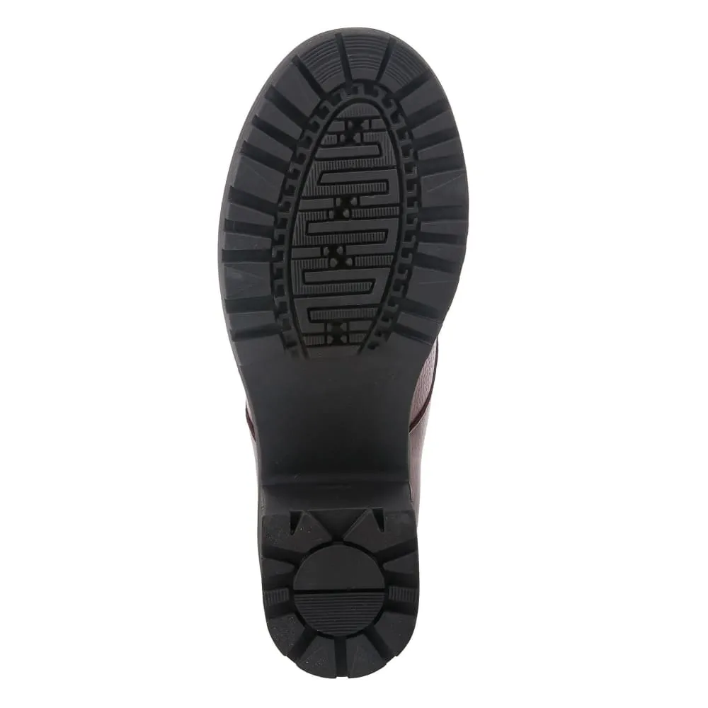 Spring Step Shoes Yaritza Women's Utility Inspired Design Pebbled Leather Boots