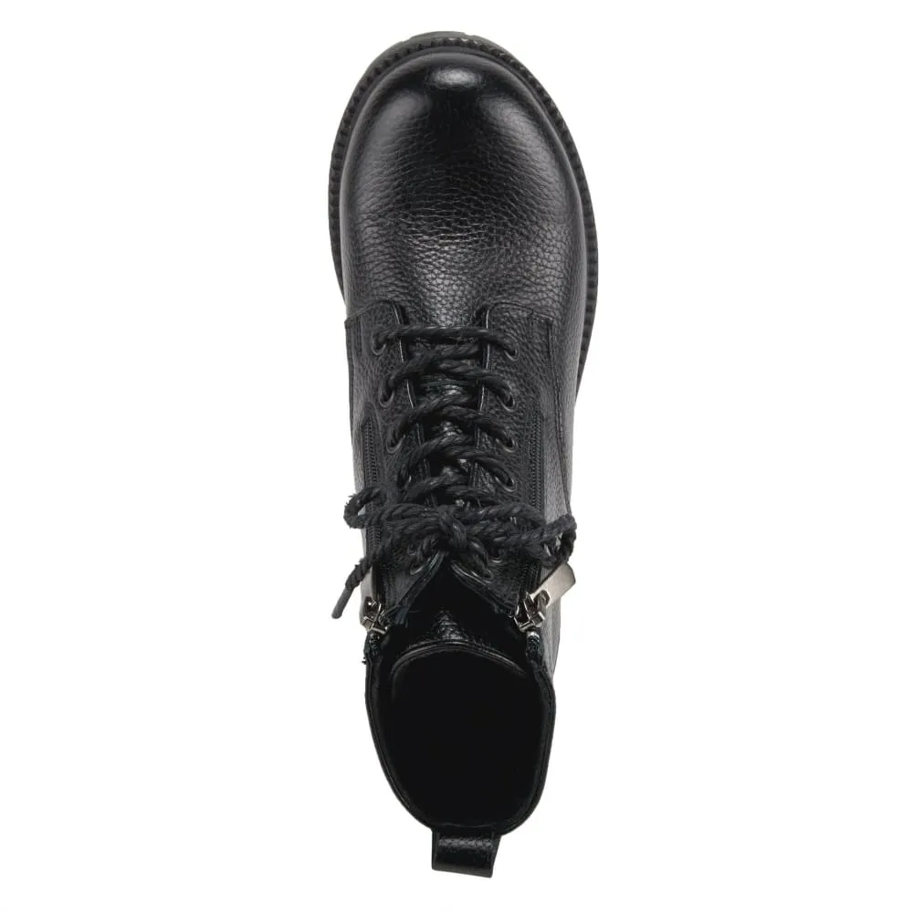 Spring Step Shoes Yaritza Women's Utility Inspired Design Pebbled Leather Boots