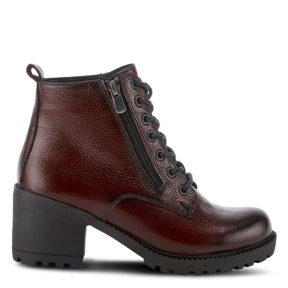 Spring Step Shoes Yaritza Women's Utility Inspired Design Pebbled Leather Boots