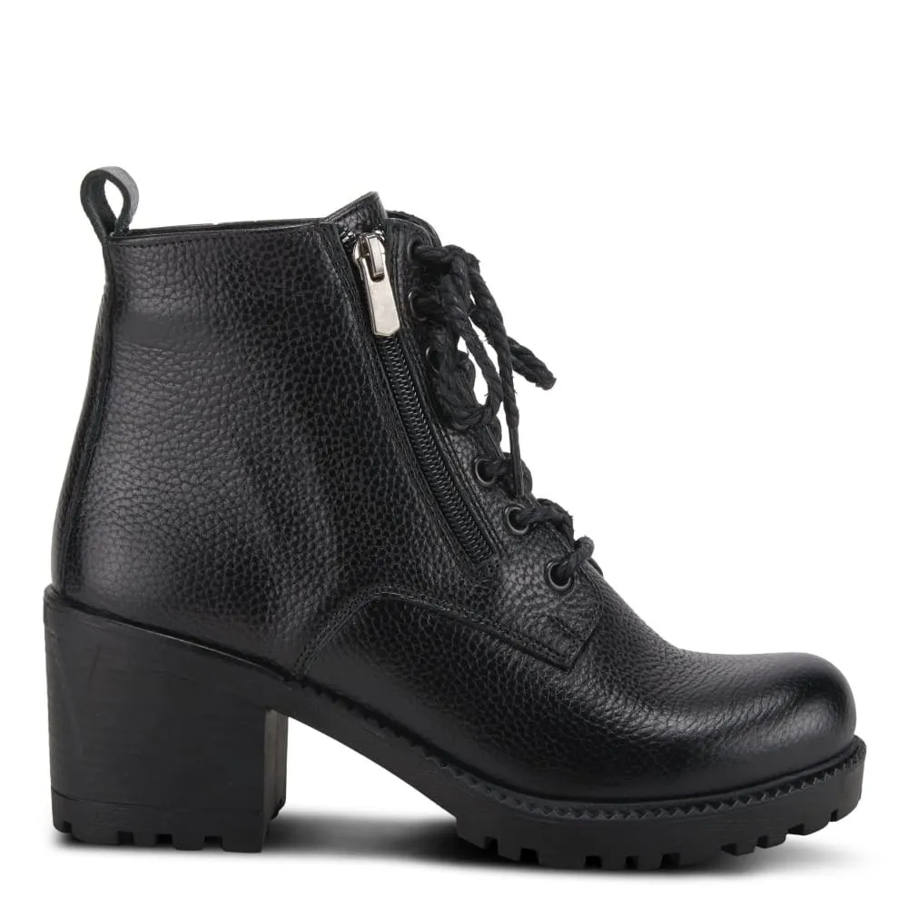 Spring Step Shoes Yaritza Women's Utility Inspired Design Pebbled Leather Boots