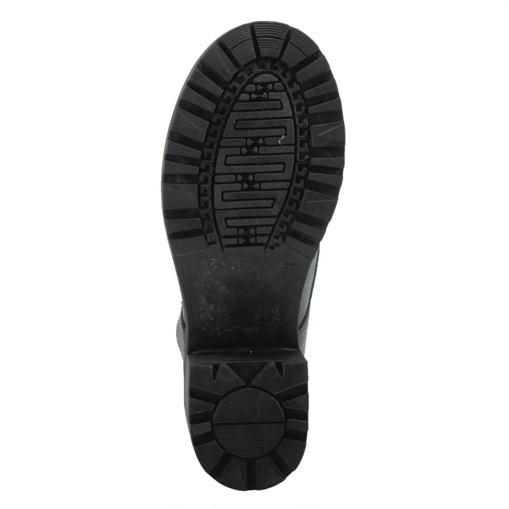 Spring Step Shoes Yaritza Women's Utility Inspired Design Pebbled Leather Boots