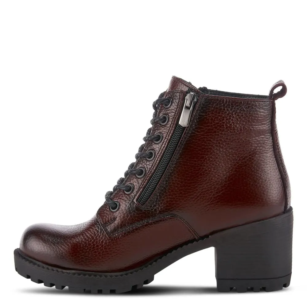 Spring Step Shoes Yaritza Women's Utility Inspired Design Pebbled Leather Boots