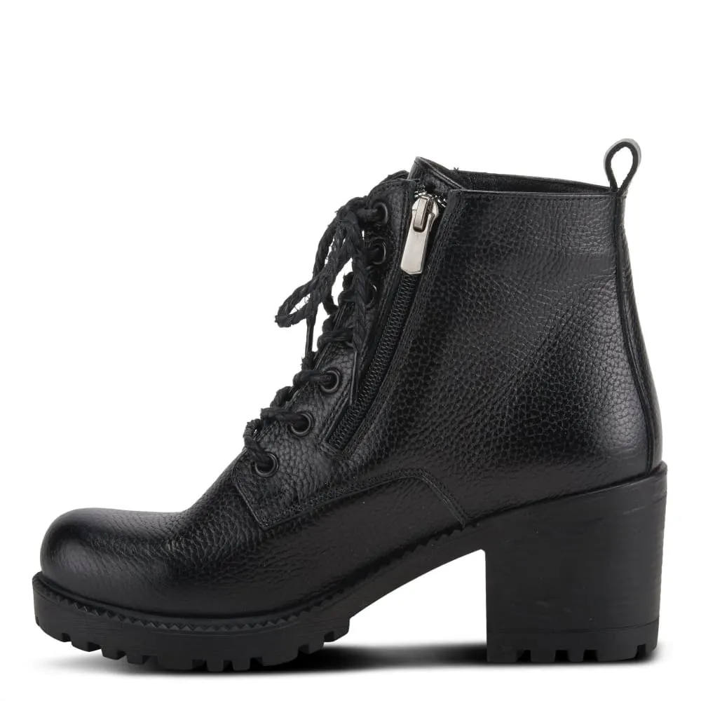 Spring Step Shoes Yaritza Women's Utility Inspired Design Pebbled Leather Boots