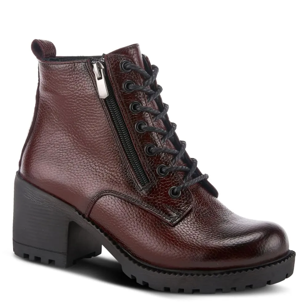 Spring Step Shoes Yaritza Women's Utility Inspired Design Pebbled Leather Boots