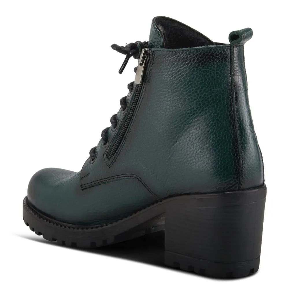 Spring Step Shoes Yaritza Women's Utility Inspired Design Pebbled Leather Boots