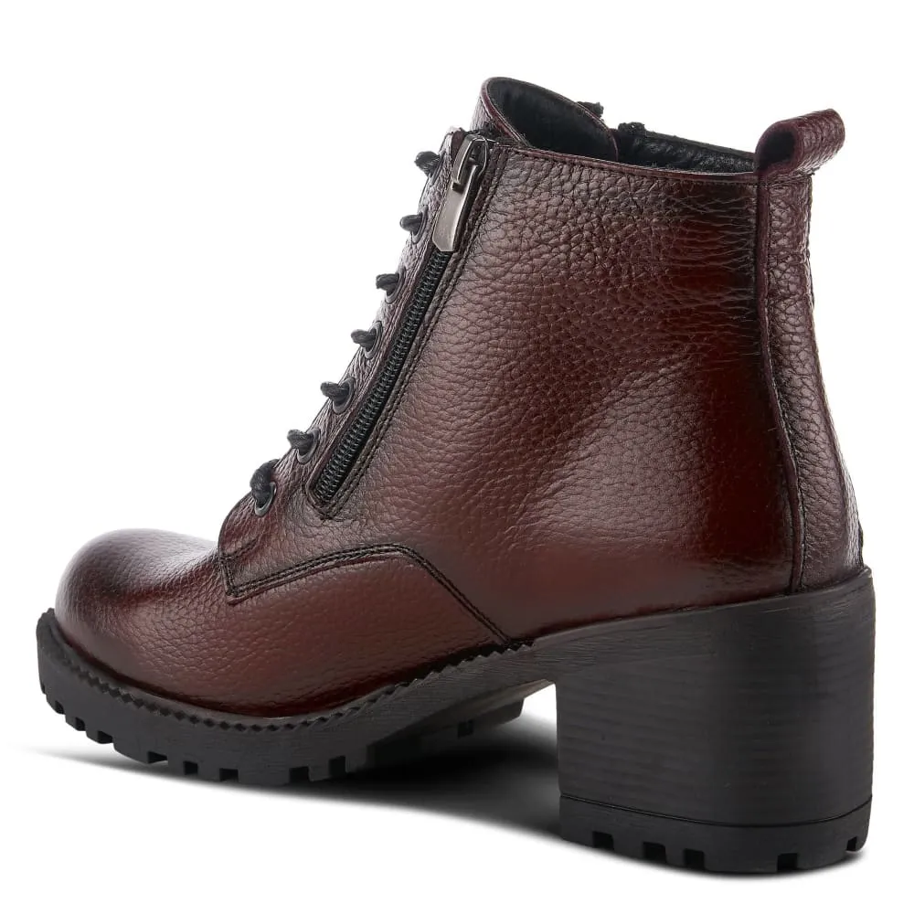 Spring Step Shoes Yaritza Women's Utility Inspired Design Pebbled Leather Boots