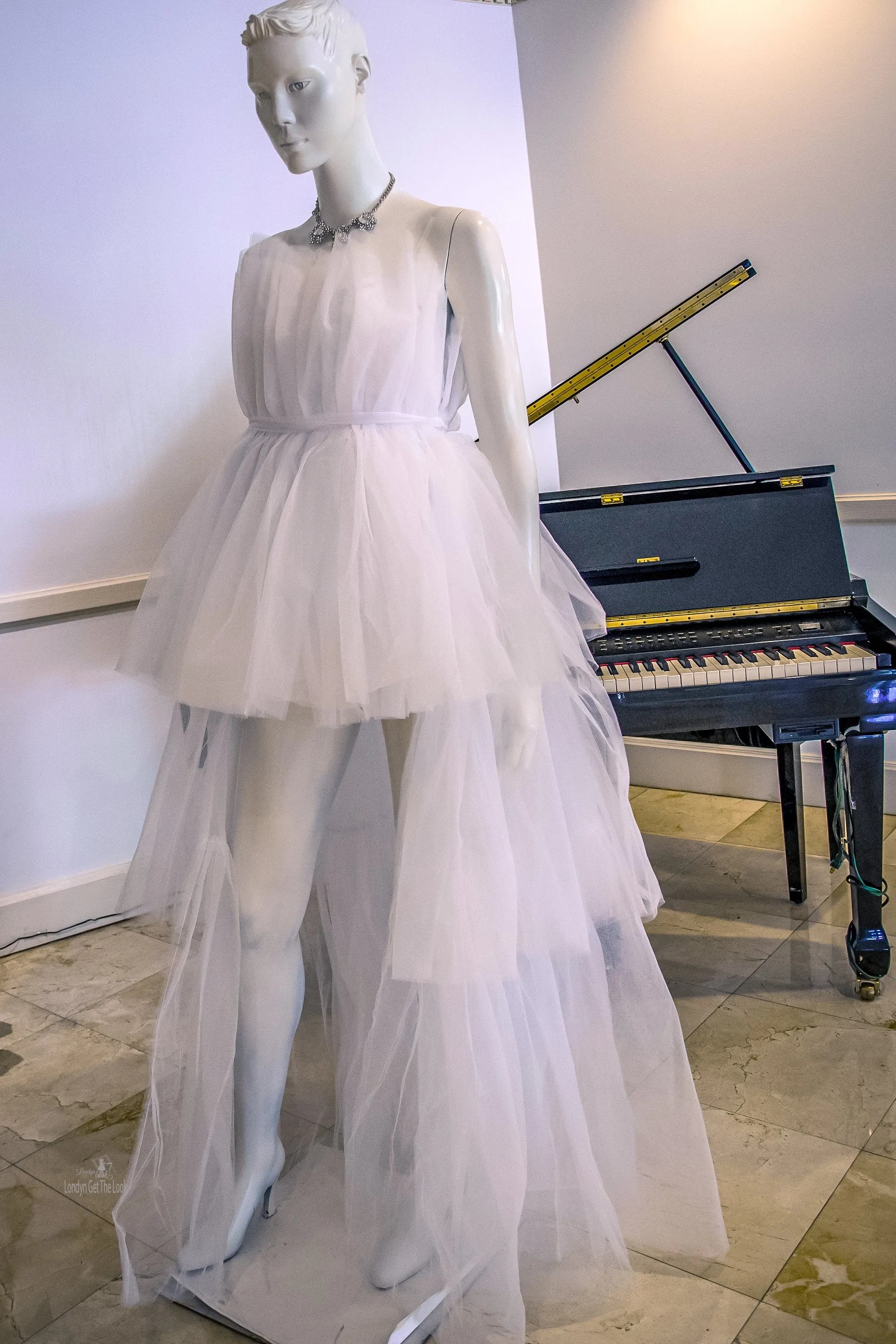 Step Out Inna Yuh High Low Tulle Mesh Dress